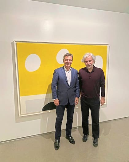 Junto al artista Fidel Sclavo