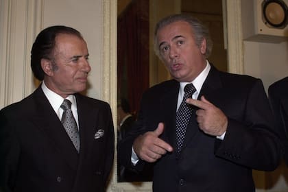 Junto al expresidente Carlos Saúl Menem