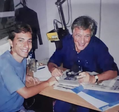 Junto con Héctor Larrea, en los estudios de Radio Rivadavia, sobre la calle Arenales; el conductor de Rapidísimo fue quien le insistió a Tarico para que se mudara a Buenos Aires