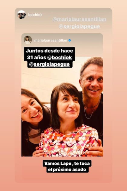"Juntos desde hace 31 años": el emotivo posteo de María Laura Santillan para Sergio Lapegue