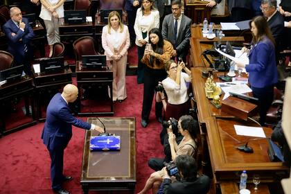 Jura del senador libertario Bartolomé Abdala (San Luis) como presidente provisional del Senado