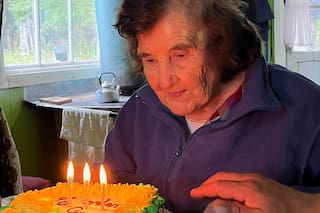 Los 96 años de la única pobladora mujer de una localidad de diez habitantes