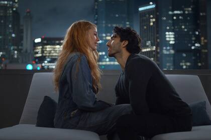 Justin Baldoni y Blake Lively en una escena de Romper el círculo