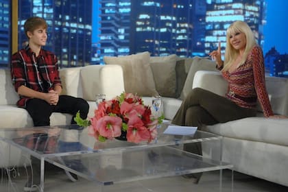 Justin Bieber junto a Susana Giménez