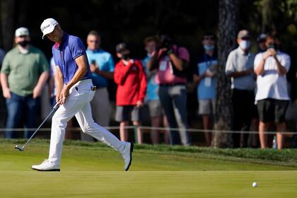 Justin Thomas en el hoyo 15 durante The Players Championship