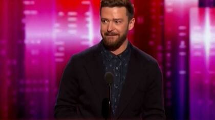 Justin Timberlake, sorprendido con sus dos premios