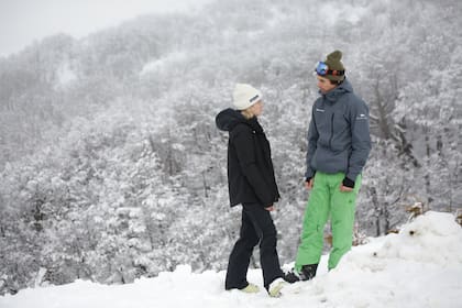 Justina junto a su novio, Mariano Bustillo