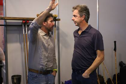 Justo Saavedra y Nicanor Moreno Crotto, secretario del consejo de la Asociación Argentina de Polo