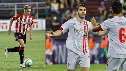 juveniles y experimentados, todos con la camiseta de fabricación propia en Estudiantes