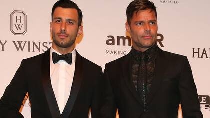 Jwan Yosef y Ricky Martin en su primera alfombra roja como novios