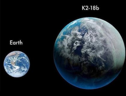 K2-18b tiene un tamaño 2,5 veces mayor al de la Tierra. Foto:X @konstructivizm