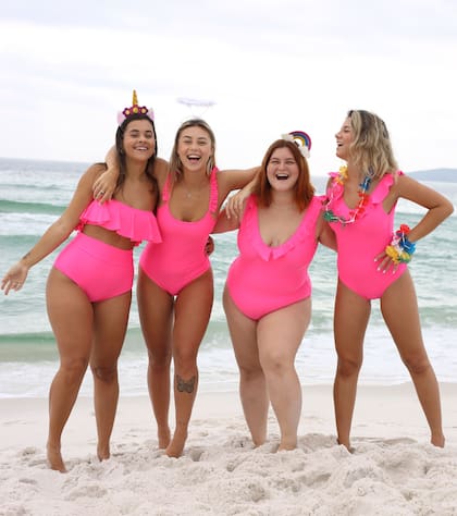 Kachet es pionera en mallas que venden por separado corpiño y bombacha y tiene una curva talles que incluye nueve tamaños.