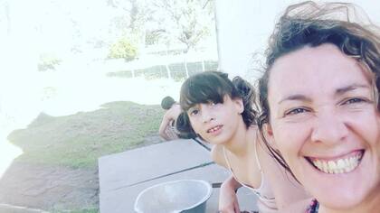 Kahia y su mamá, siempre juntas.