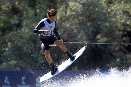 Kai Ditsch se quedó con la última medalla de la jornada del esquí acuático en la laguna Los Morros