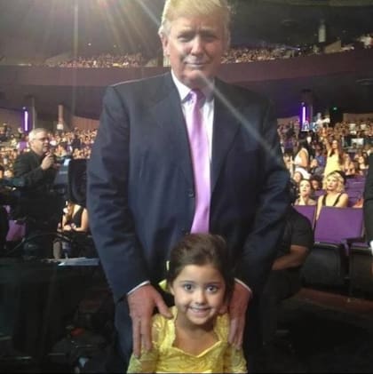 Kaila con Donald Trump.