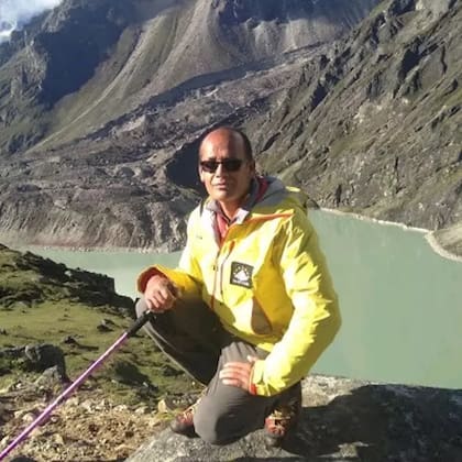 Kaji Bista es la única persona que trabaja en la Pirámide