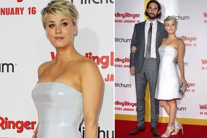 Kaley Cuoco, un blanco reptil en la alfombra roja