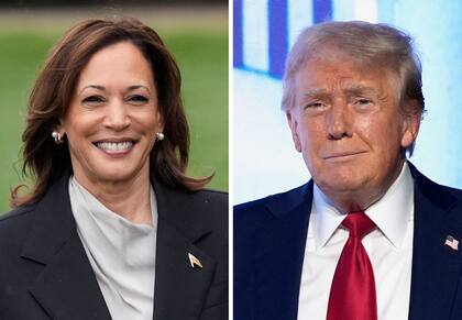 Kamala Harris es la candidata demócrata; Donald Trump compite por el Partido Republicano (AP Foto)