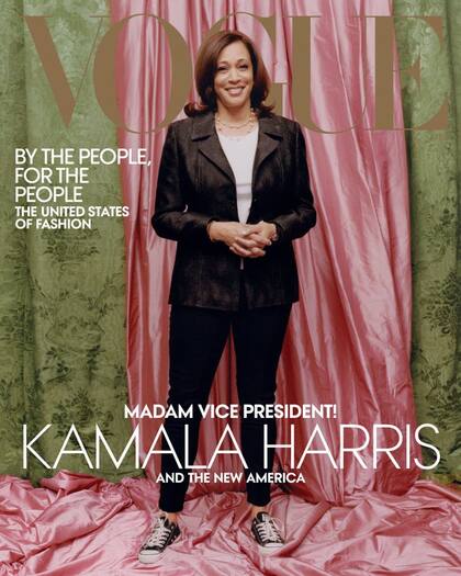 Kamala Harris es portada de la edición de febrero de 2021 de Vogue