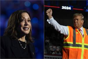 Kamala Harris y Donald Trump se enfrentarán en las urnas este 5 de noviembre de 2024 (AP Photo)