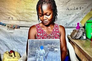 Kamate mantuvo una relación con Yuriy por tres meses; cuando quedó embarazada el soldado desapareció