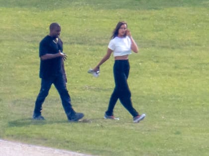 Kanye West e Irina Shayk en Francia