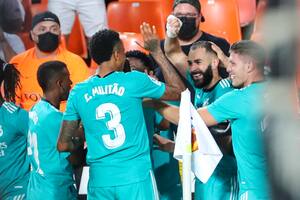 Real Madrid volvió a festejar gracias a Benzema: triunfo sobre Valencia y primer puesto
