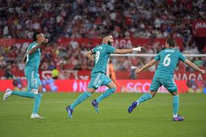 Real Madrid, imparable, le ganó a Sevilla tras estar dos goles abajo y acaricia el título de la Liga española