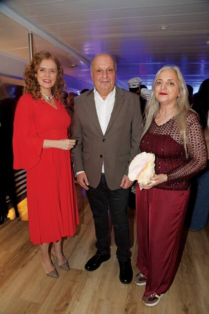 Karina El Azem, Hernán Lombardi y Nicola Costantini