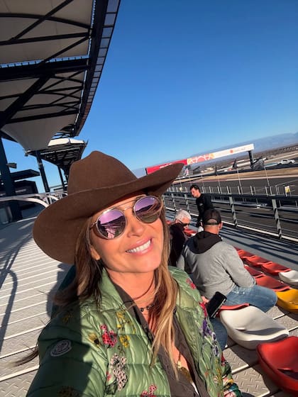 Karina Mazzocco compartió imágenes de su fin de semana en el Circuito San Juan Villicum (Foto: Instagram @karinamazzocco)
