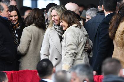 Karina Milei con la ministra de Seguridad, Patricia Bullrich