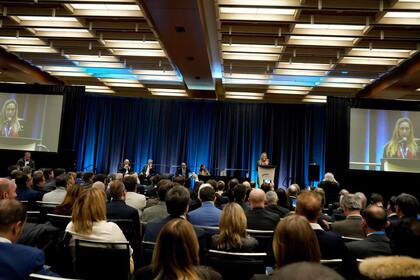 Karina Milei en Toronto