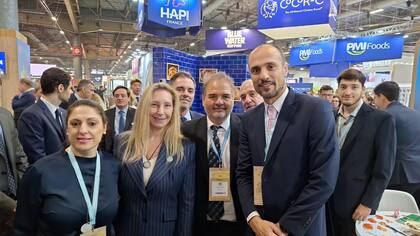 Karina Milei en el pabellón de Avicultura Argentina