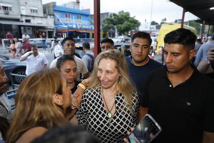 Karina Milei, en un acto político de LLA