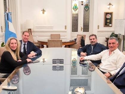 Karina Milei recibió a Santilli, Ritondo y Montenegro, con Lule Menem y Pareja