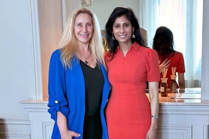 Karina Milei y Gita Gopinath, del FMI