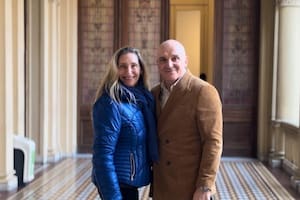 Karina Milei y José Luis Espert, este martes por la tarde en Casa Rosada