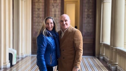 Karina Milei y José Luis Espert, este martes por la tarde en Casa Rosada