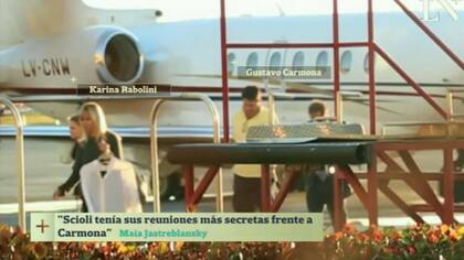 Karina Rabollini, Gustavo Carmona y Daniel Scioli