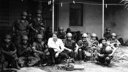 Kasanzew cubriendo la guerra civil en Nicaragua