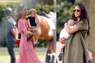 Kate y Meghan. Las duquesas coincidieron en el polo y alentaron a sus maridos