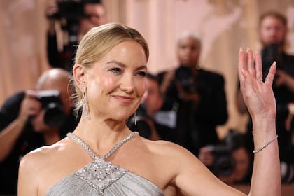 Kate Hudson, en una imagen de su llegada a la fiesta de los Globo de Oro. Su aparición como nominada a mejor actriz fue una de las sorpresas de hoy