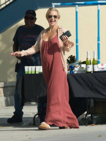 Kate Hudson, radiante con su pancita de embarazada. La actriz está esperando su primera hija