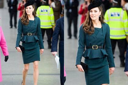 Kate Middleton, divina con su trajecito con péplum