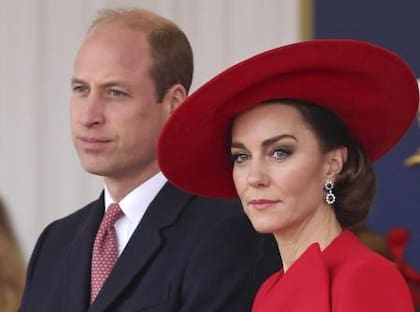 Kate Middleton junto a su esposo, el príncipe William