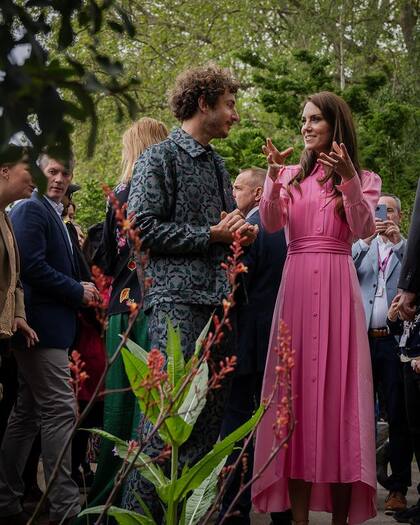 Kate Middleton, otra de las royals que se sumó al look "total pink"