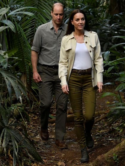Kate peló a un look acorde para recorrer Belice