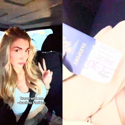Kate se grabó en su último día en Buenos Aires y entre las causalidades de la vida, enseñó que le tocó el asiento 1D del avión