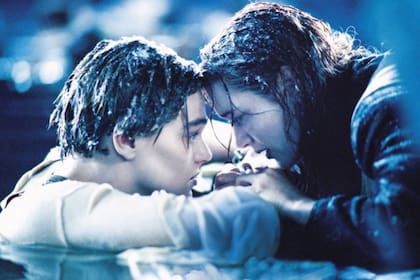 Kate Winslet en una de las escenas más desgarradora de Titanic