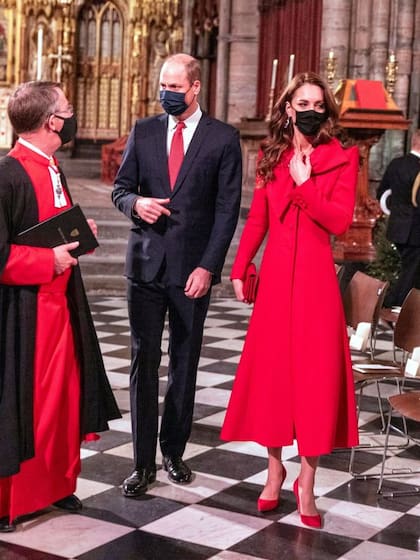 Kate y William antes de que comience el concierto